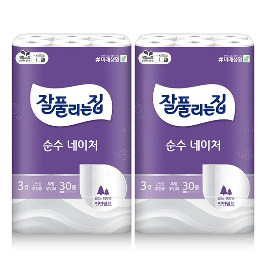 잘풀리는집 휴지 30롤 2팩 17,910원