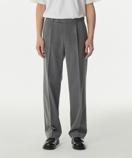 무탠다드 와이드 히든밴딩 슬랙스 멜란지 그레이 29190원