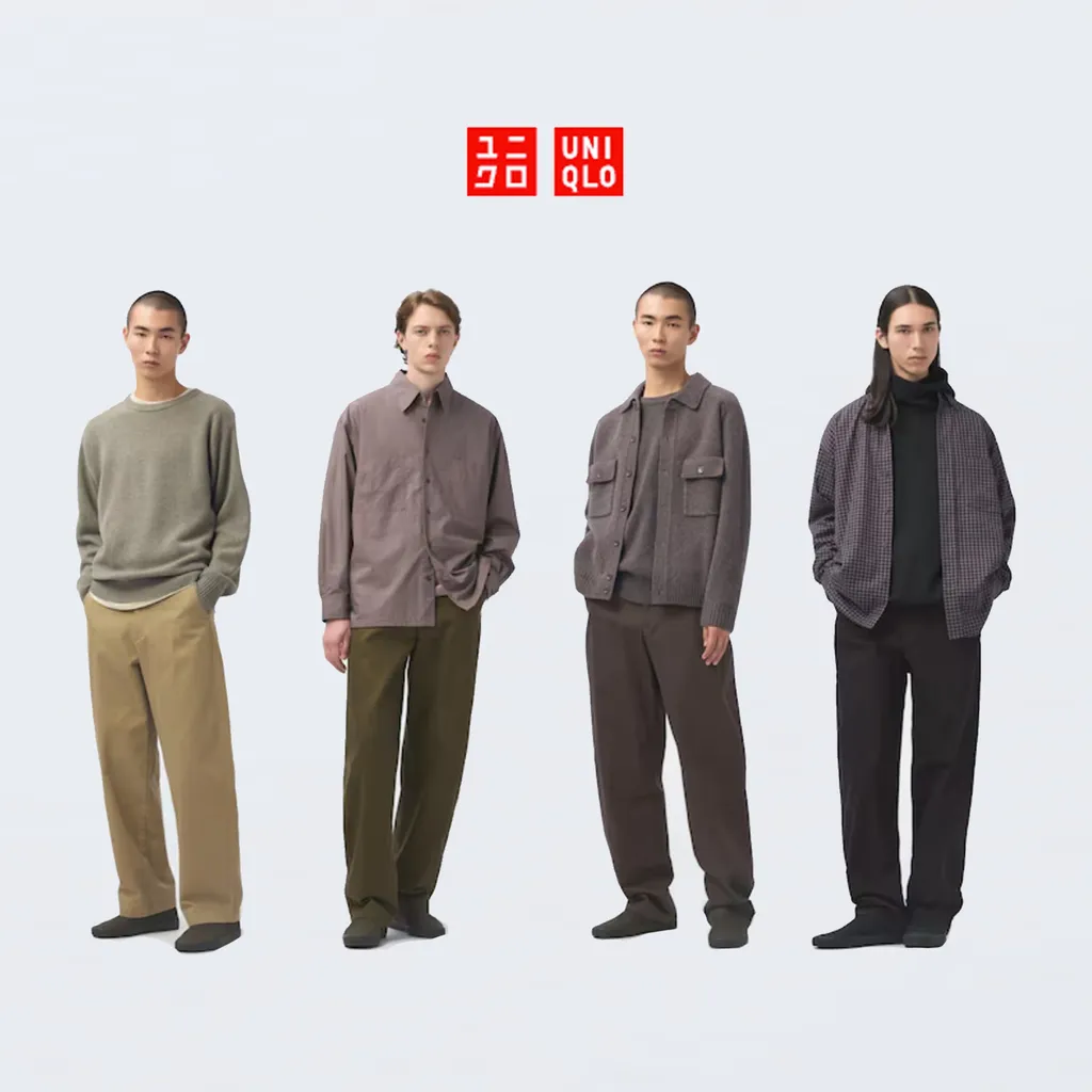 유니클로U 와이드핏 치노팬츠 38,39브라운 3.99발