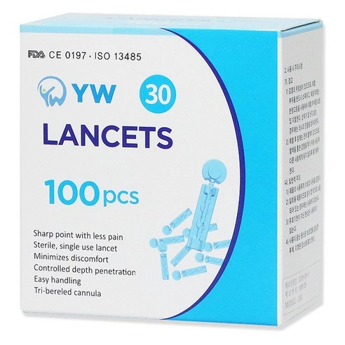 YW Lancets 체혈침 / 100개/ 1,630원   (여드름 압출침)