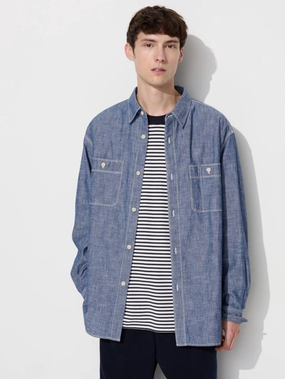 유니클로 샴브레이&히코리셔츠 할인 들어갔습니다 3.99 외