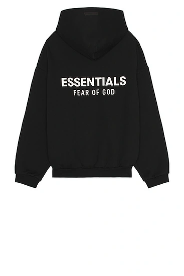 피오갓 에센셜 백로고 후드 검/흰 $120 + 무료직배송