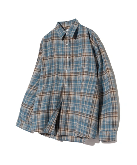 무신사 스탠다드에러 레트로 체크셔츠 딥블루 적립금사용시 12,644원 적립금미사용시 13,967원