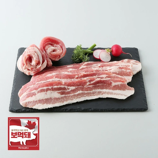 홈플 보먹돼 삼겹살 100g 1,190원