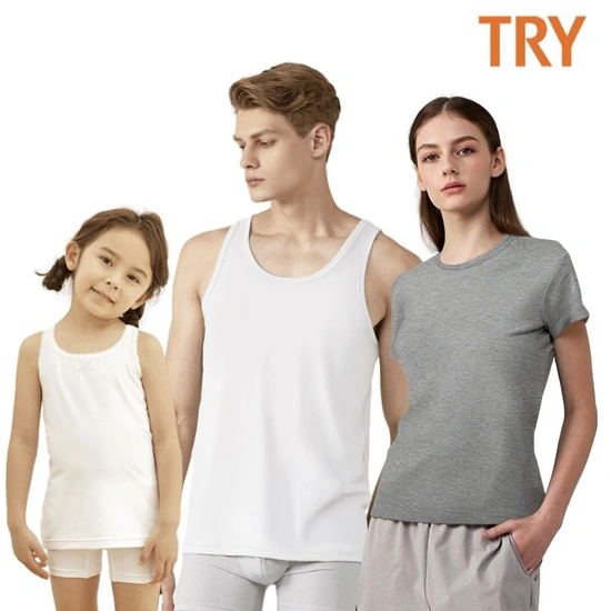 트라이 인견런닝 3매 세트 3,900원 외