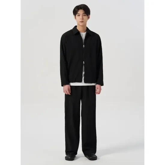 에잇세컨즈 플리츠 집업 셔켓