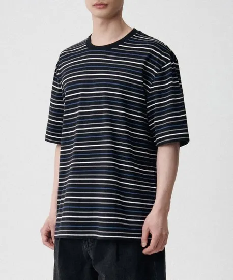 무탠다드 준지맛 스트라이프 티셔츠 반팔버전 1.6