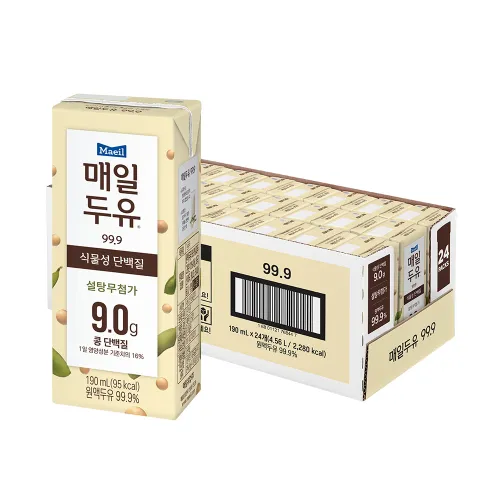 매일두유 99.9 190ml 24팩 11,580원 외