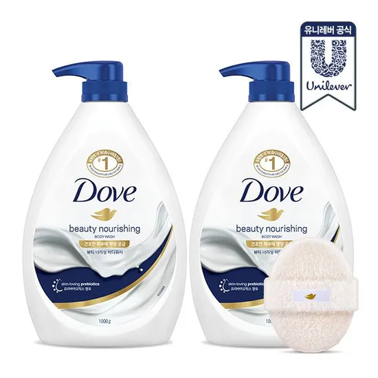 도브 대용량 바디워시 1L 2개