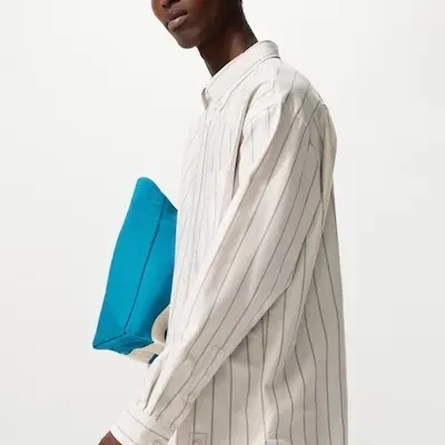 유니클로 X JW앤더슨 옥스퍼드 오버 사이즈 스트라이프 셔츠