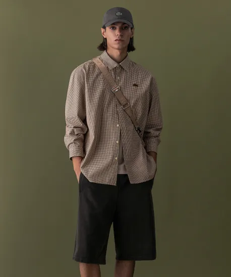 라코스테 깅엄체크셔츠