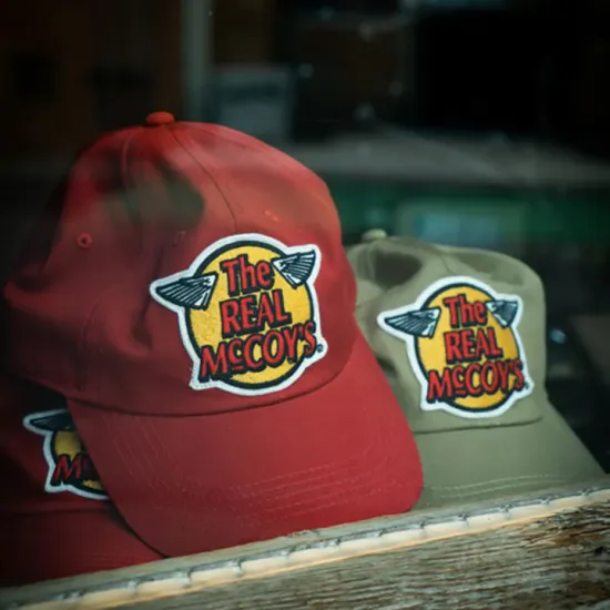 더리얼맥코이 로고 볼캡 3종 레드