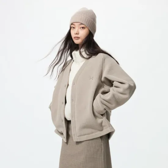 유니클로 니들스 후리스 오버사이즈 가디건