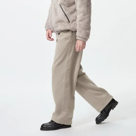 유니클로 니들스 후리스 와이드 팬츠