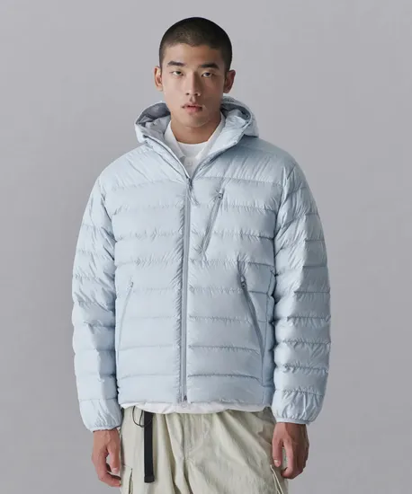 무탠다드 시티 레저 후디드 라이트 다운 재킷