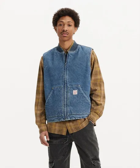 리바이스 샌섬 데님 베스트 3.7발