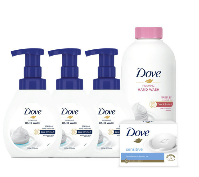 포밍 핸드워시 240ML * 3개 + 피치 리필(430ML) + 사은품 비누