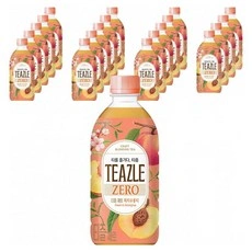 웅진 티즐 제로 피치우롱티500ml 20개