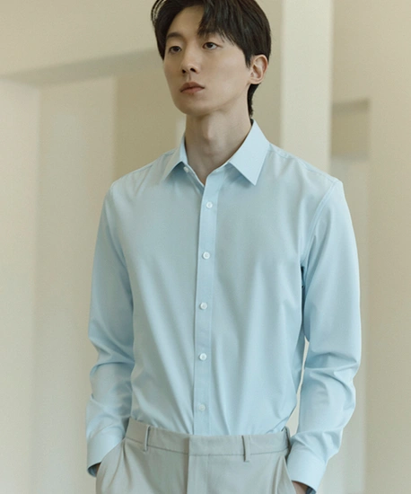 지오지아 슬림핏 미라클 트리코트 셔츠