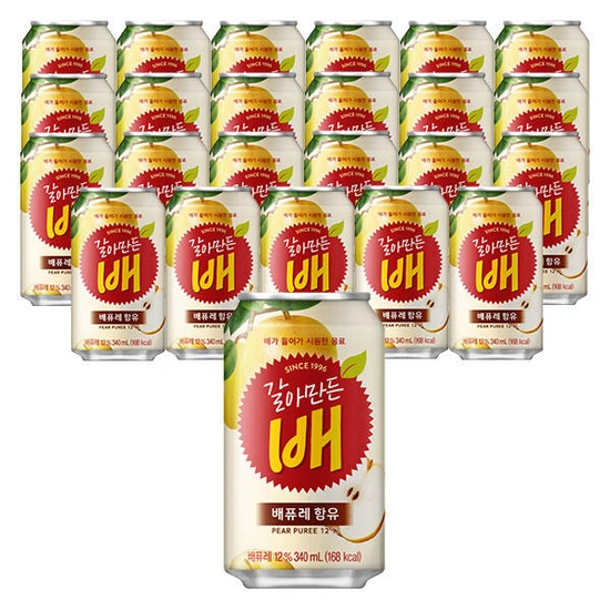 갈아만든배 340ml x 24개 티멤버십 국민 롯데카드