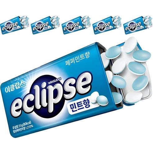 이클립스 페퍼민트향 캔디, 34g 6개