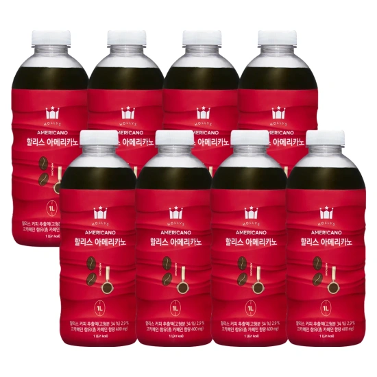 할리스 아메리카노 1L 8개 외