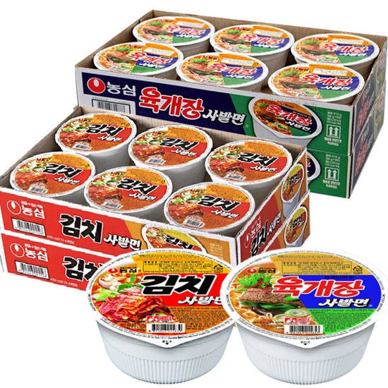 육개장 사발면 12개 + 김치 사발면 12개 [신한/KB/카카오페이]