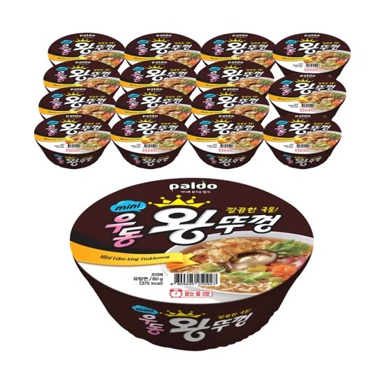 기한임박]팔도미니우동왕뚜껑 우동 16개