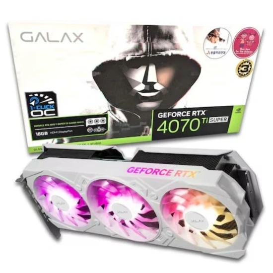갤럭시 GALAX 지포스 RTX 4070 Ti SUPER EX GAMER WHITE OC D6X 16GB 등 4070 Ti SUPER 시리즈