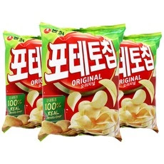 포테토칩 오리지널, 125g, 3개