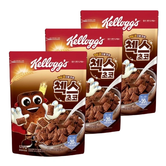 첵스초코 오곡 3개