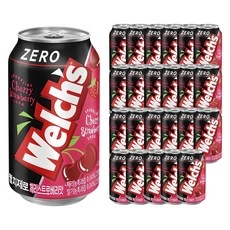 웰치스 제로 체리스트로베리맛(12개 5680원 가능) / 샤인머스캣맛 355ml, 24개