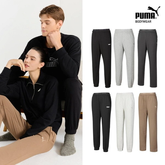 푸마 일자핏/조거핏 홈웨어 하의