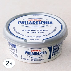 필라델피아 크림치즈, 190g, 2개 / 와우회원 할인