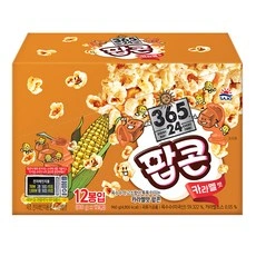 사조 전자레인지용 팝콘 카라멜맛, 80g, 12개