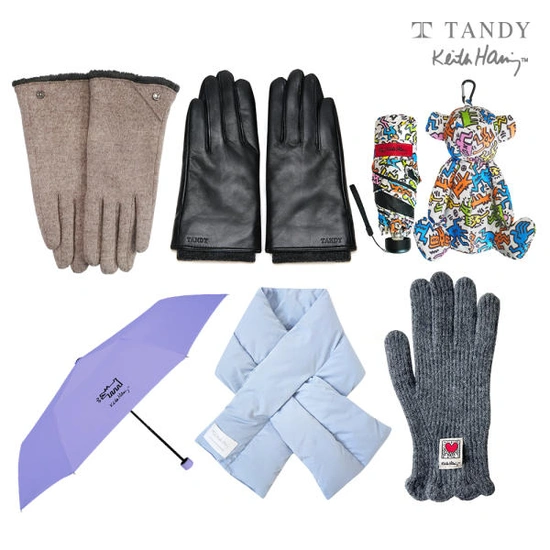 탠디 키스해링 장갑 우산