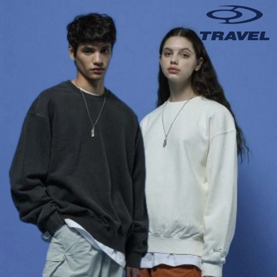 트래블 피그먼트 기모맨투맨 3개