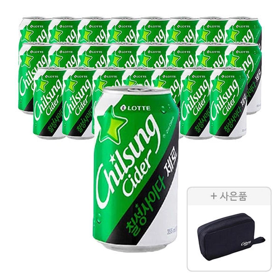 펩시제로슈거 제로 카페인/칠성사이다 제로 355ml 48캔 티멤버십 농협카드