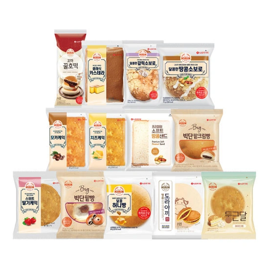 기린빵 13종 3+3+2+2 10봉 골라담기