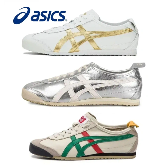 Asics Onitsuka Tiger MEXICO 캔버스 보드 슈즈, 포레스트