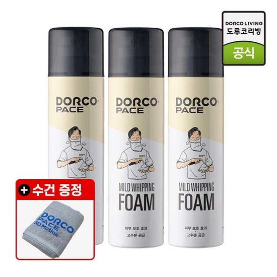 도루코 페이스 마일드 쉐이빙폼 250ml 3개