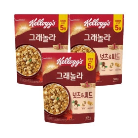 켈로그 넛츠씨드 그래놀라 500g 3팩