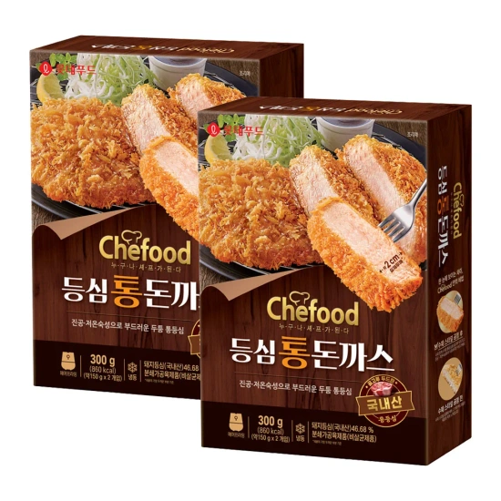 코인딜)쉐푸드 등심 통돈까스 300G X2