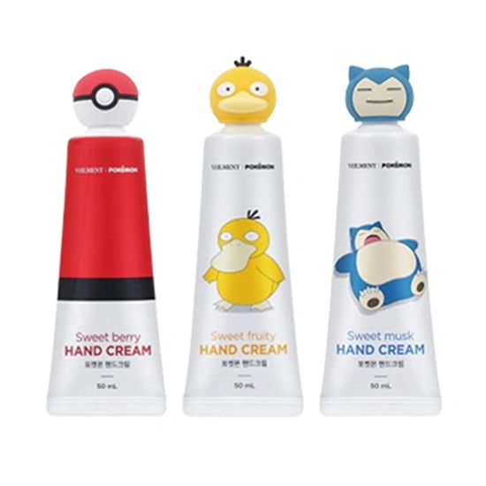 벨먼 포켓몬 핸드크림 50ml 3개 (잠만보, 고라파덕, 몬스터볼)