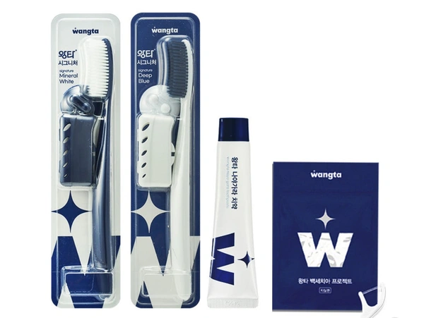 왕타 시그니처 팩 - 네이버 칫솔1위 기념 (칫솔2개+치약+치실20개입)