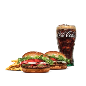 버거킹 와퍼주니어+불고기와퍼주니어+코카콜라(R)+프렌치프라이(R)