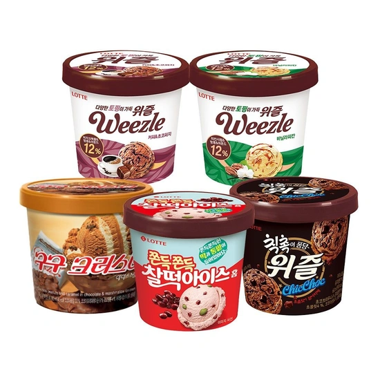 롯데 떠먹는 아이스크림 5종 6개