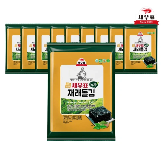 새우표 완도 녹차재래 돌김전장 30g x 10봉