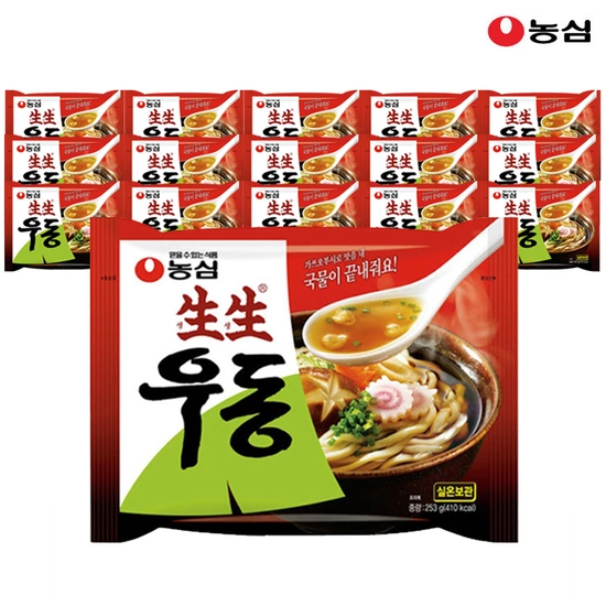 농심 생생우동봉지 253g x 12봉