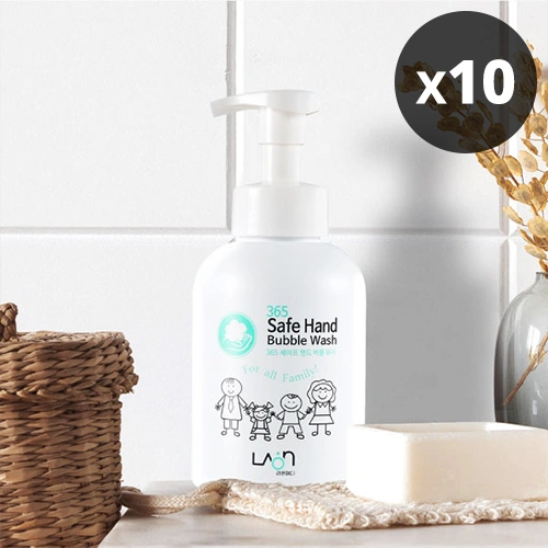 365 세이프 핸드 버블워시 500ml x 10개 (유통기한 25/03/02)